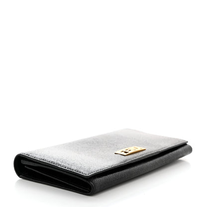 Fendi Shiny Calfskin Continental Wallet Black 4 of 9