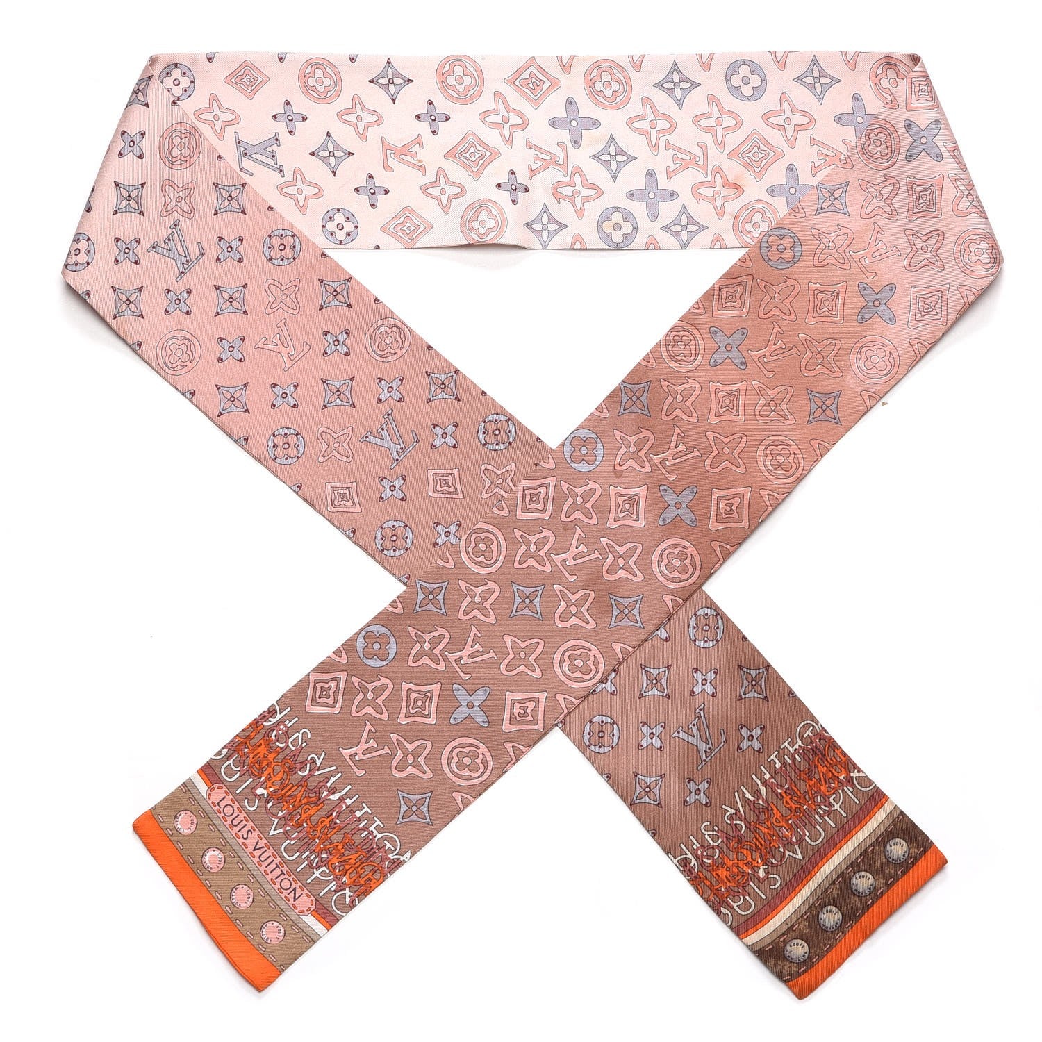 Louis Vuitton Silk Monogram Map Bandeau 1 of 7