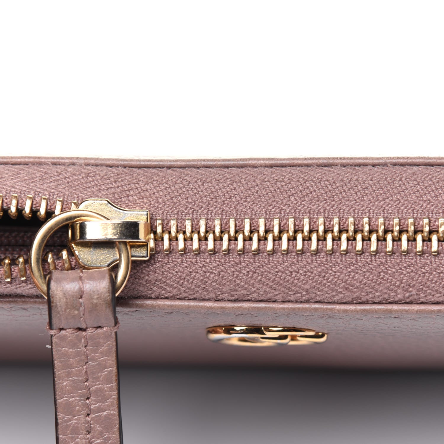 Gucci Dollar Calfskin GG Marmont Zip Around Wallet Porcelain Rose 16 of 16