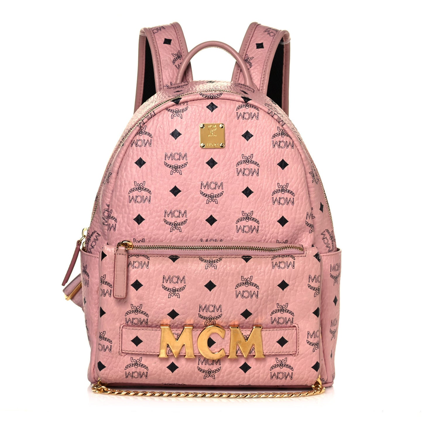Visetos Studded Retro Trilogie Stark Backpack Pink