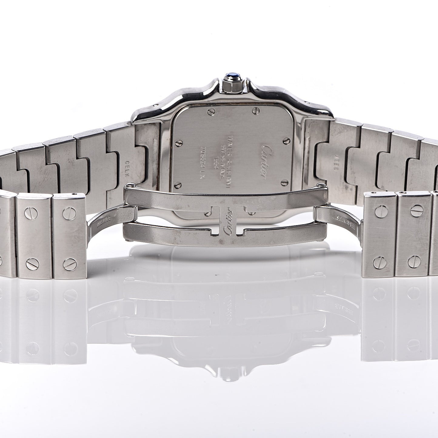 Stainless Steel 29mm Santos De Galbee Quartz Watch