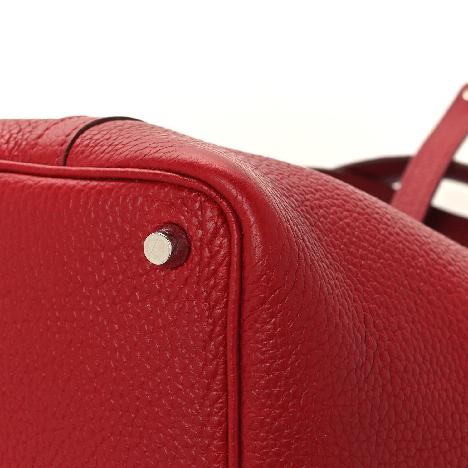 Hermes Taurillon Clemence Picotin Lock 18 PM Rouge Garance 10 of 12