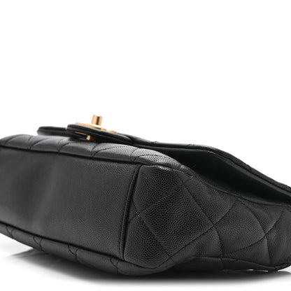 Chanel Caviar Quilted Medium Chain Flap  Black 10 of 10