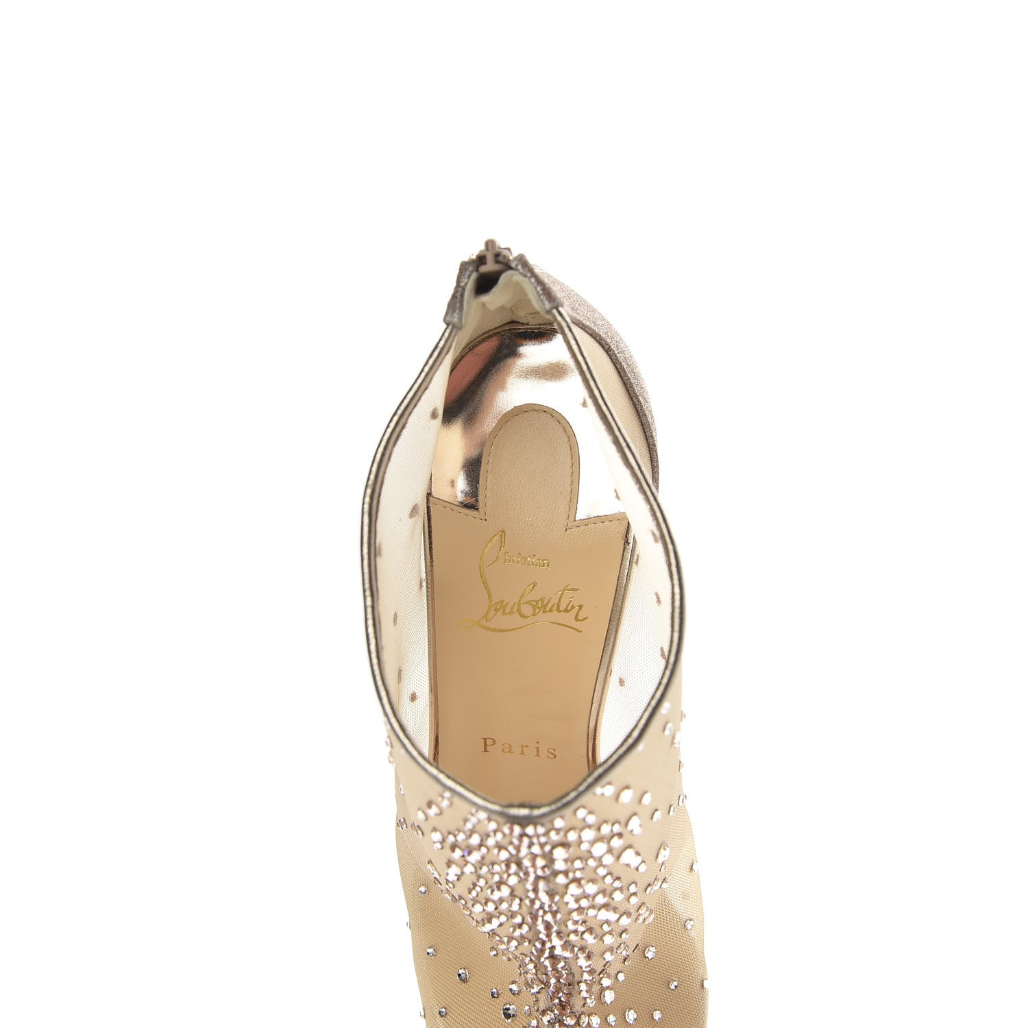 Christian Louboutin Rete Mini Glitter Constella 100 Booties 40 Version Courtisane 7 of 9
