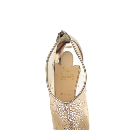 Christian Louboutin Rete Mini Glitter Constella 100 Booties 40 Version Courtisane 7 of 9