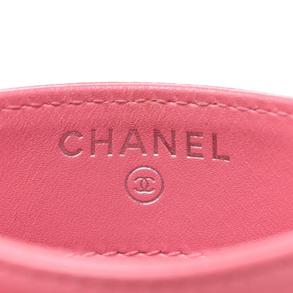 Chanel Caviar Chevron Quilted Card Holder Pink 5 of 11