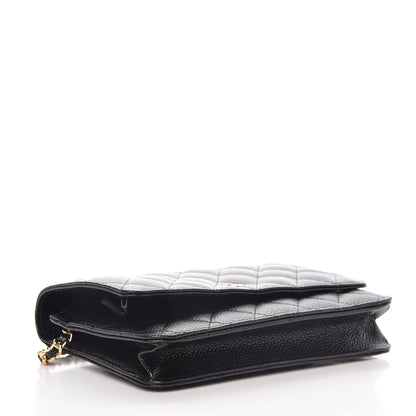 Chanel Caviar Quilted Wallet On Chain WOC Black 4 of 11