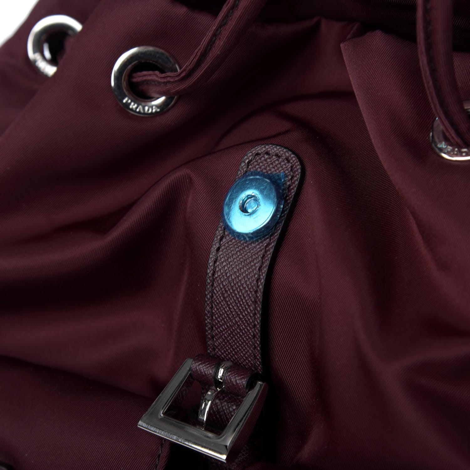 Prada Nylon Vela Small Backpack Bordeaux Black 5 of 9