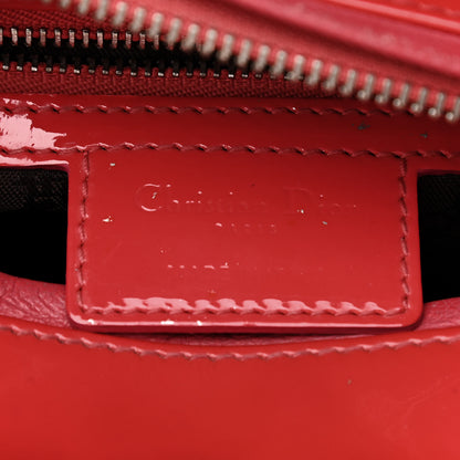 Christian Dior Patent Cannage Medium Lady Dior Red 5 of 15