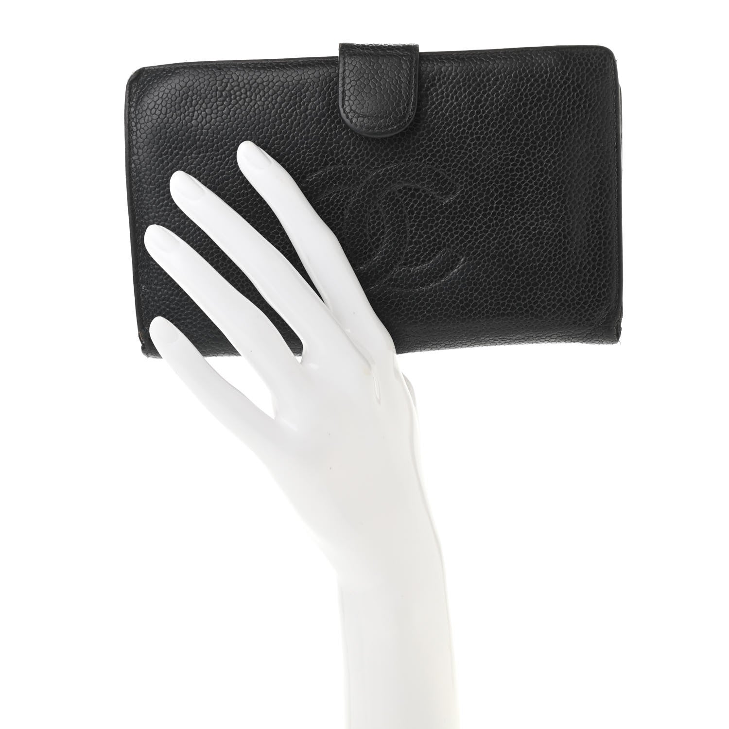 Chanel Caviar Timeless CC French Wallet Black 2 of 8