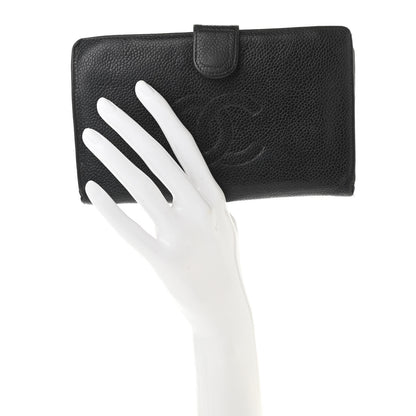 Chanel Caviar Timeless CC French Wallet Black 2 of 8