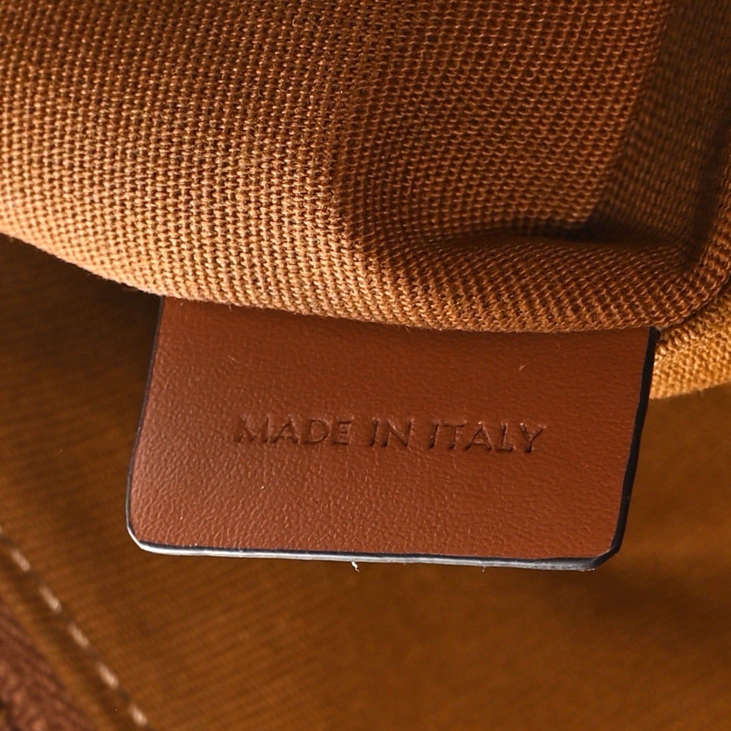 Calfskin Triomphe Canvas Heloise Shoulder Bag Tan