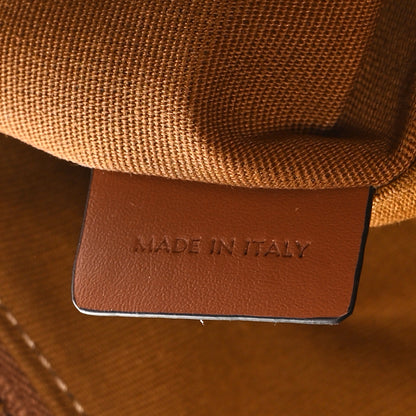 Celine Calfskin Triomphe Canvas Heloise Shoulder Bag Tan 7 of 9