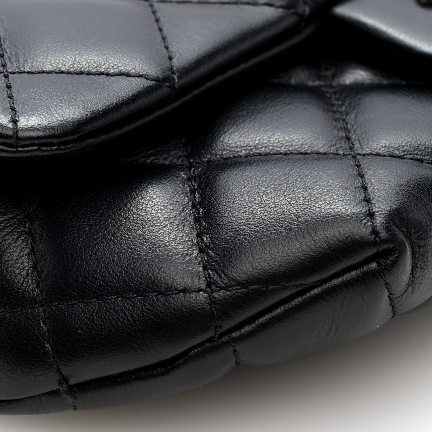 Chanel Calfskin Quilted CC Uniform Flap Belt Bag Black 9 of 10