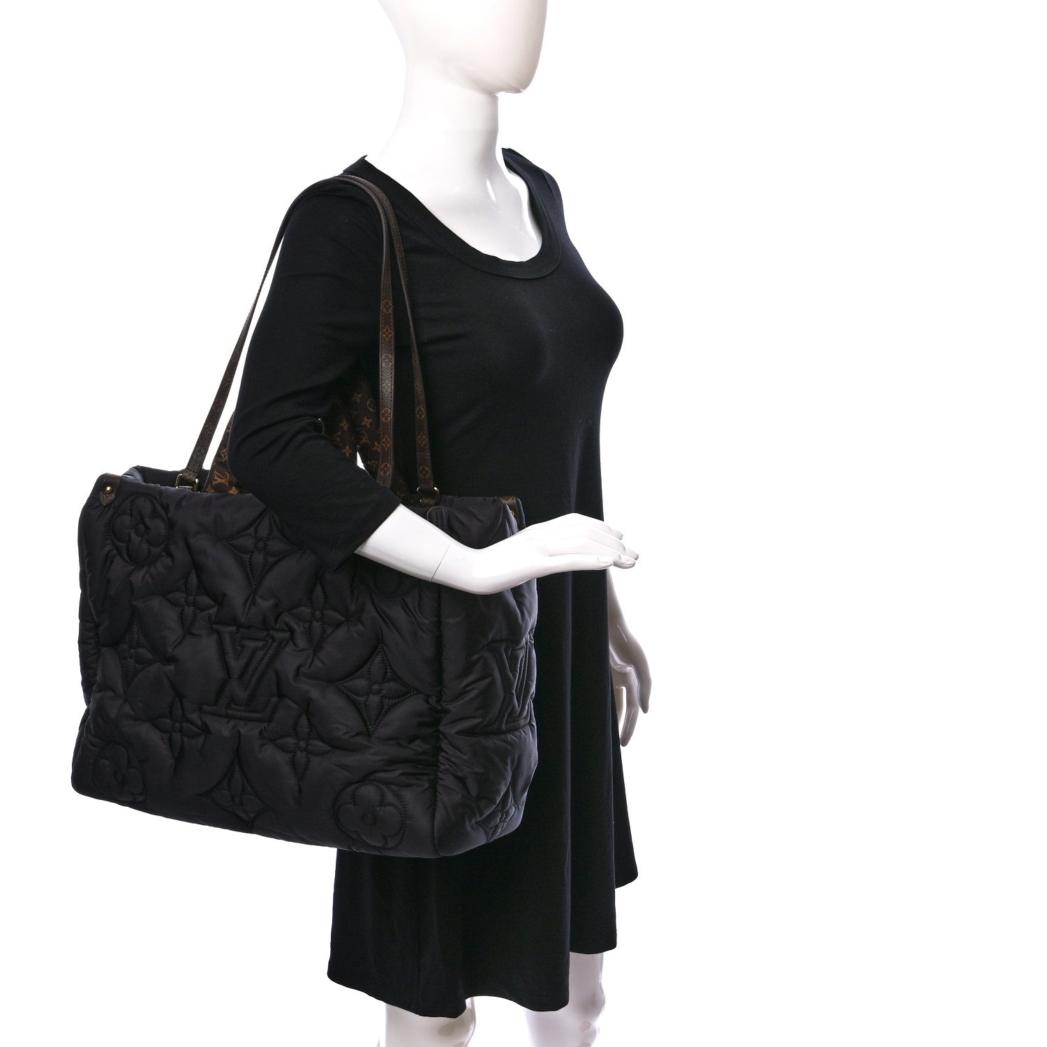 Louis Vuitton Econyl Monogram Pillow Giant Onthego GM Black 3 of 8