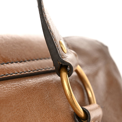 Saint Laurent Glazed Goatskin Muse Messenger Brown 15 of 18