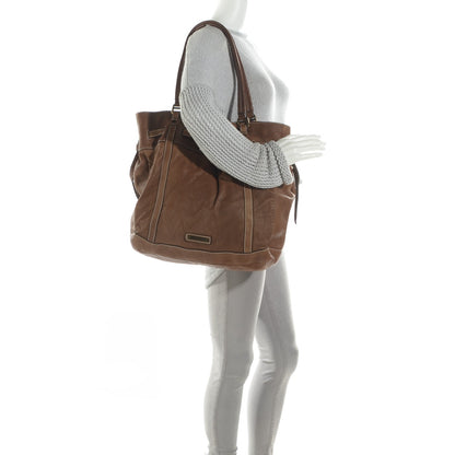 Burberry Washed Lambskin Tote Brown 2 of 9