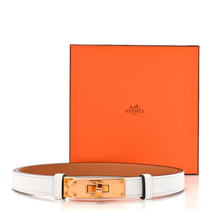 Hermes Epsom Kelly Belt White 4 of 4