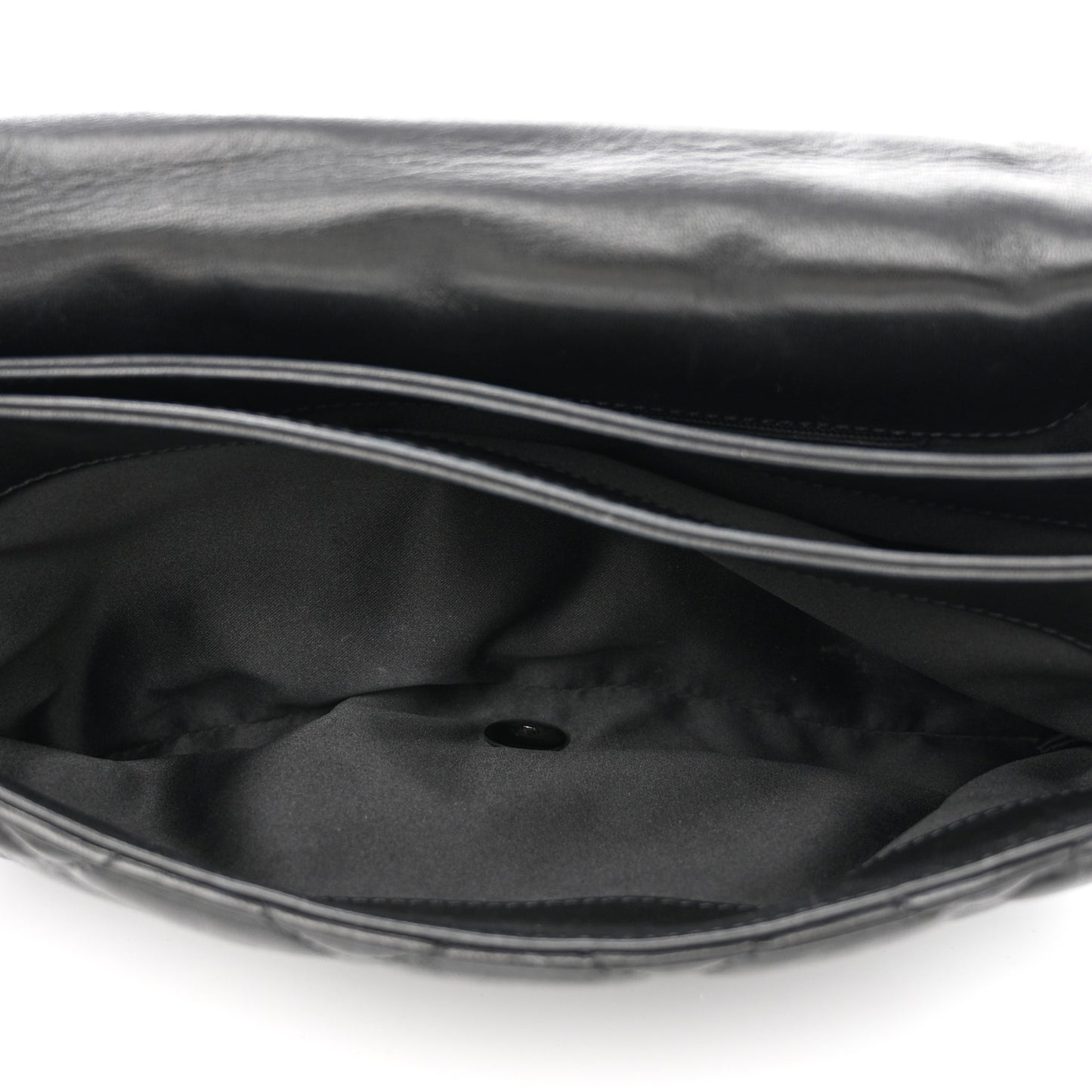 Lambskin Quilted Chanel 3 Large Accordion Flap Black