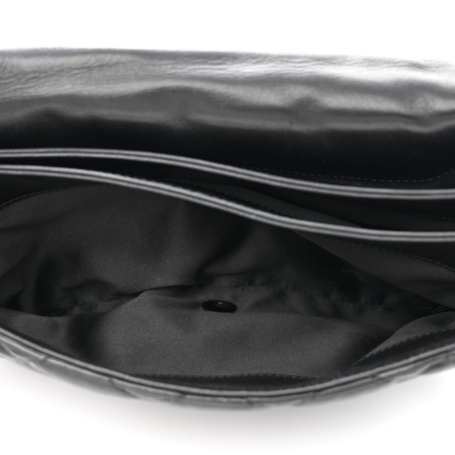 Chanel Lambskin Quilted Chanel 3 Large Accordion Flap Black 7 of 13