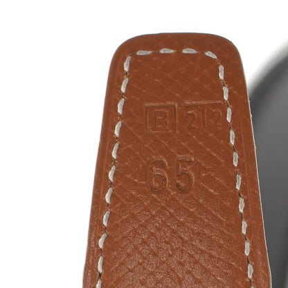 Hermes Box Togo Constance 24mm H Belt 65 Noir Gold 5 of 8