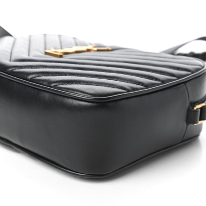 Saint Laurent Calfskin Matelasse Monogram Lou Camera Bag Black 7 of 10