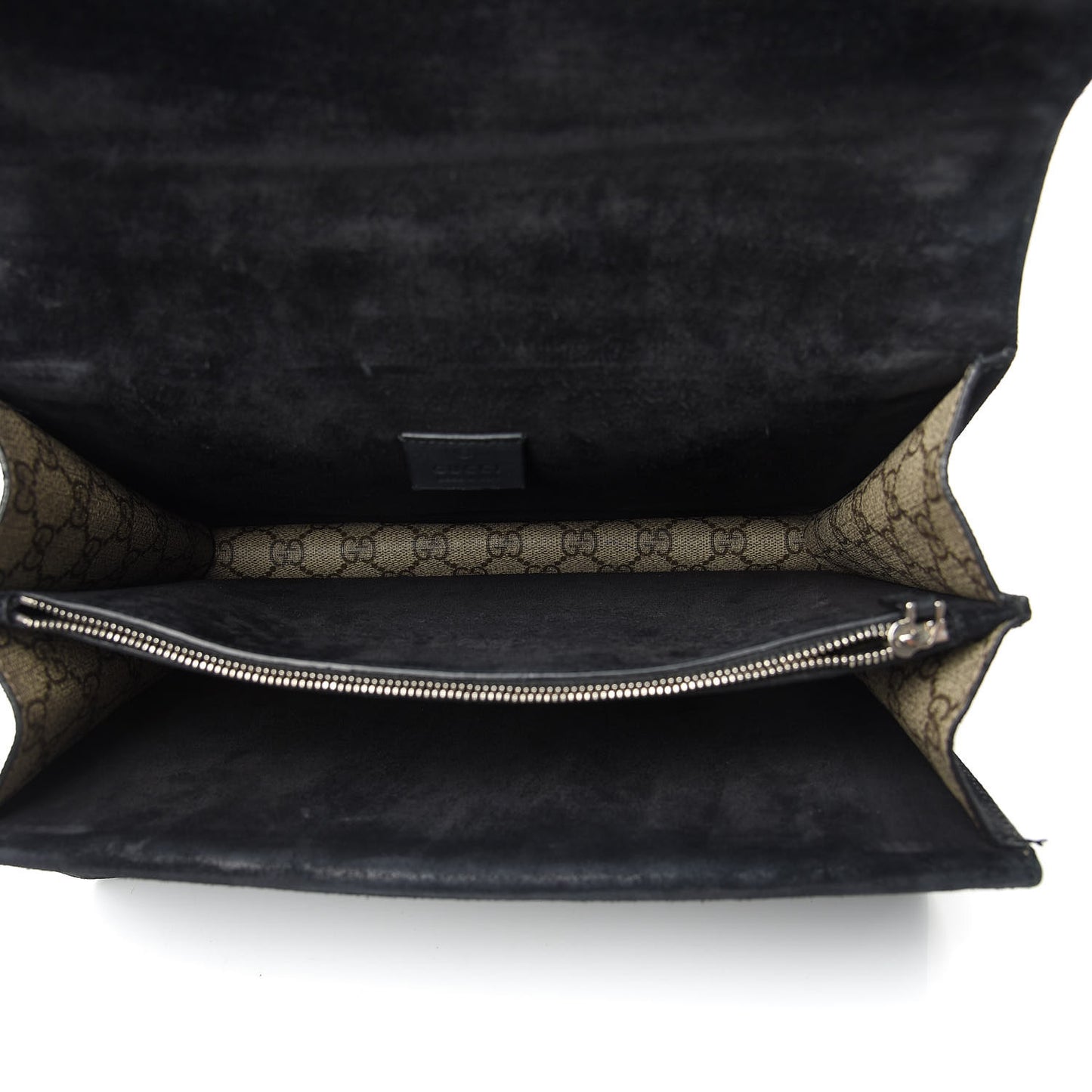 GG Supreme Monogram Medium Dionysus Shoulder Bag Black