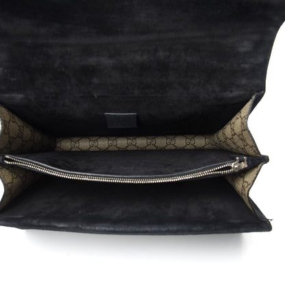 Gucci GG Supreme Monogram Medium Dionysus Shoulder Bag Black 5 of 17