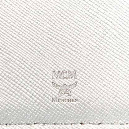 MCM Metallic Visetos Rabbit Passport Holder Silver 6 of 8