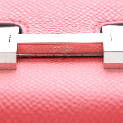 Hermes Epsom Constance Long Wallet Rouge Casaque 12 of 18