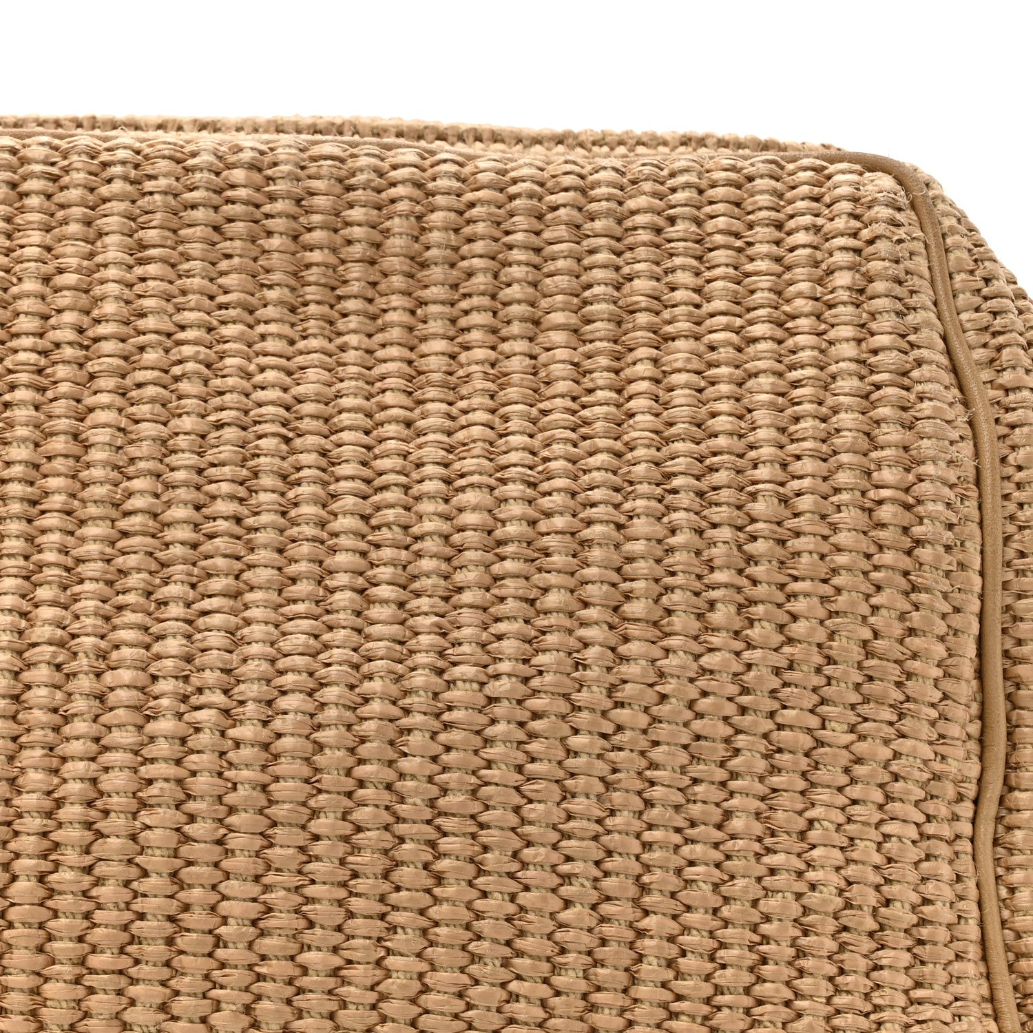 Loro Piana Cotton Raffia Puffy Pouch Clutch Bag 7 of 13