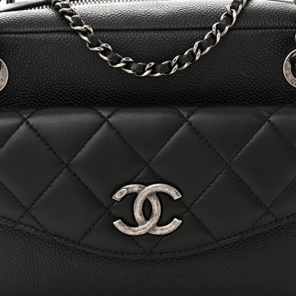 Chanel Caviar Lambskin Quilted Coco Break Camera Case Black 8 of 10