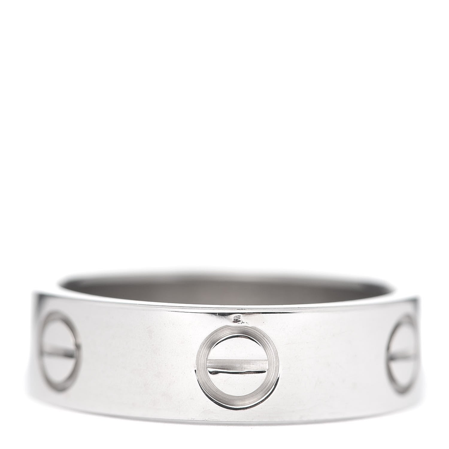 Cartier 18K White Gold 5.5mm LOVE Ring 52 6 3 of 4