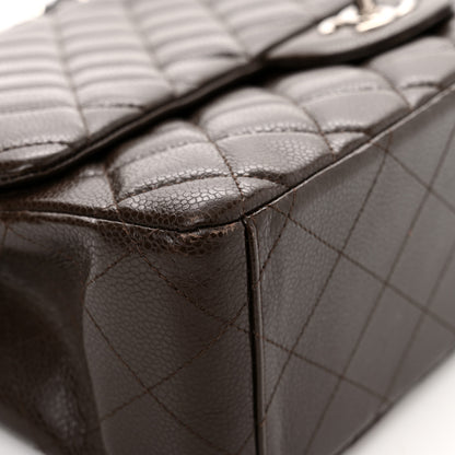 Chanel Caviar Quilted Maxi Single Flap Dark Brown 9 of 15