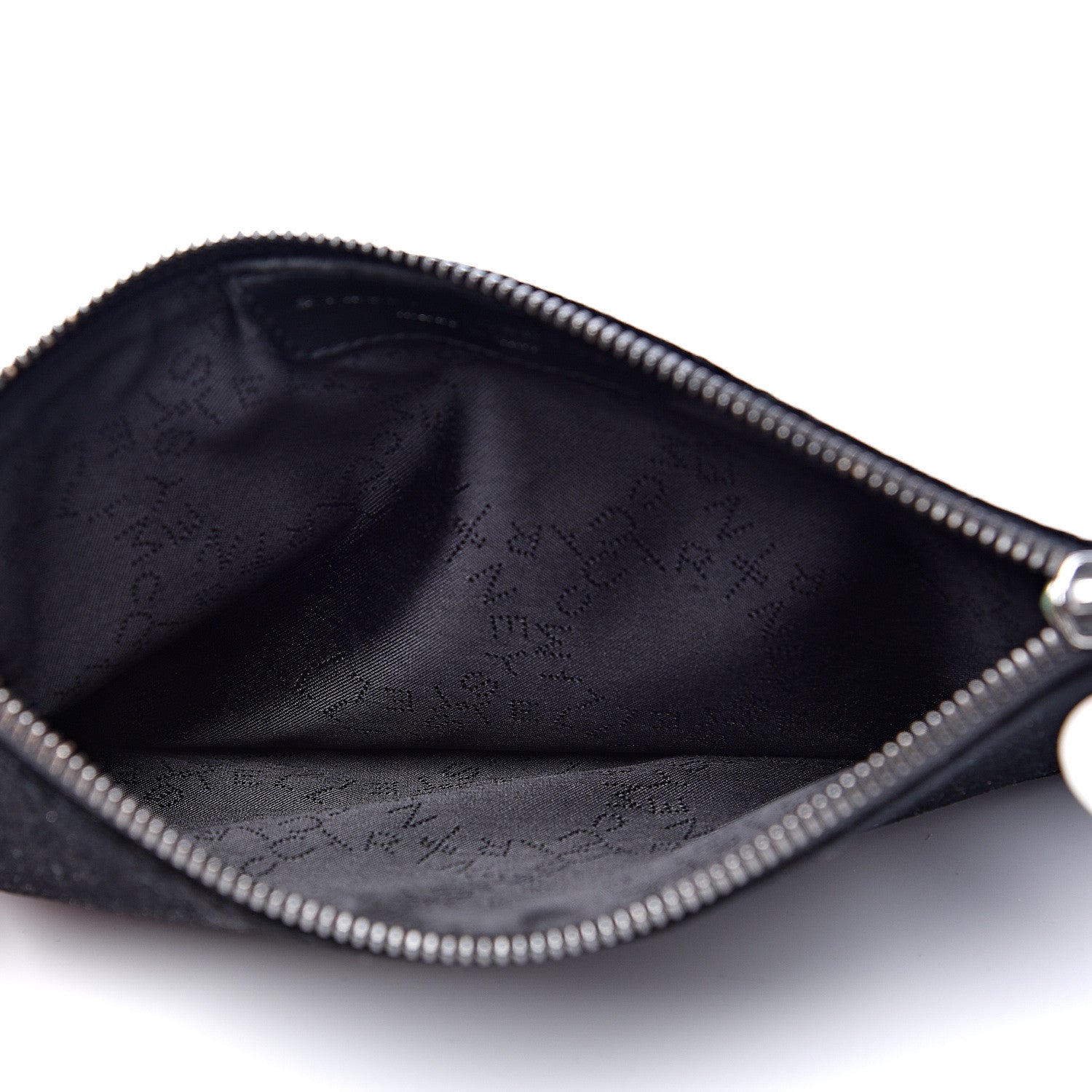 Stella McCartney Metallic Snake Embossed Velvet Falabella Clutch Black 4 of 7