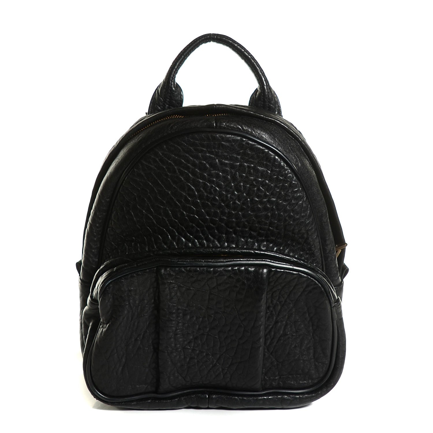 Alexander Wang Pebbled Lambskin Dumbo Backpack Black Antique Brass Hardware 1 of 8