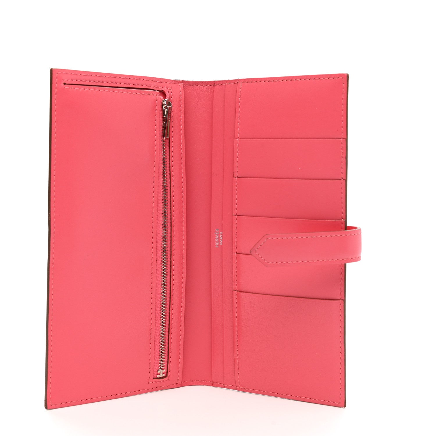 Hermes Swift Bearn Gusset Wallet Rose Lipstick 6 of 9