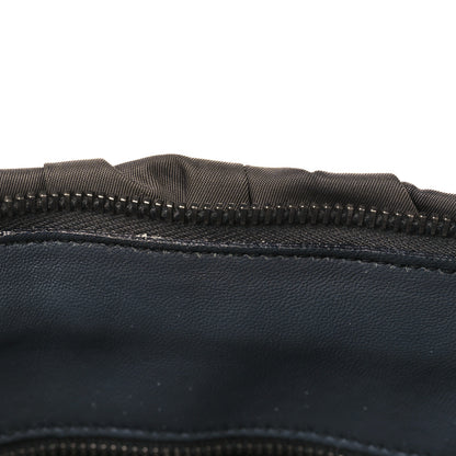 Prada Tessuto Nylon Nappa Braided Gaufre Shopping Satchel Grey 11 of 14