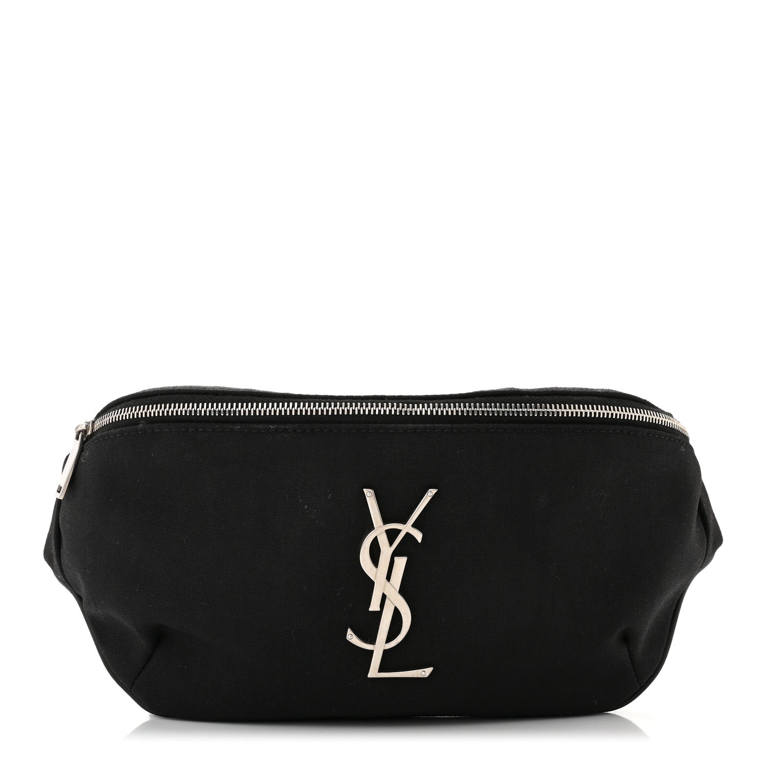 Saint Laurent Canvas Monogram Belt Bag Black 1 of 10