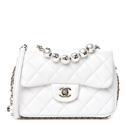 Chanel Lambskin Quilted Small My Precious Flap White 1 of 10