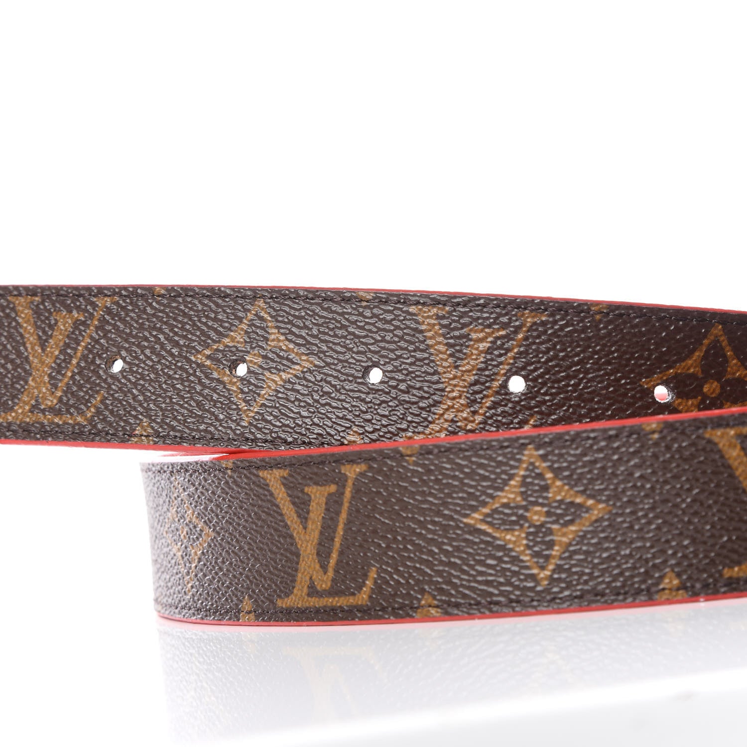 Louis Vuitton Monogram 30mm LV Initiales Reversible Belt 90 36 Coquelicot 4 of 7