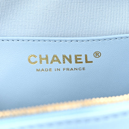Chanel Lambskin Quilted CC In Love Heart Bag Light Blue 6 of 11