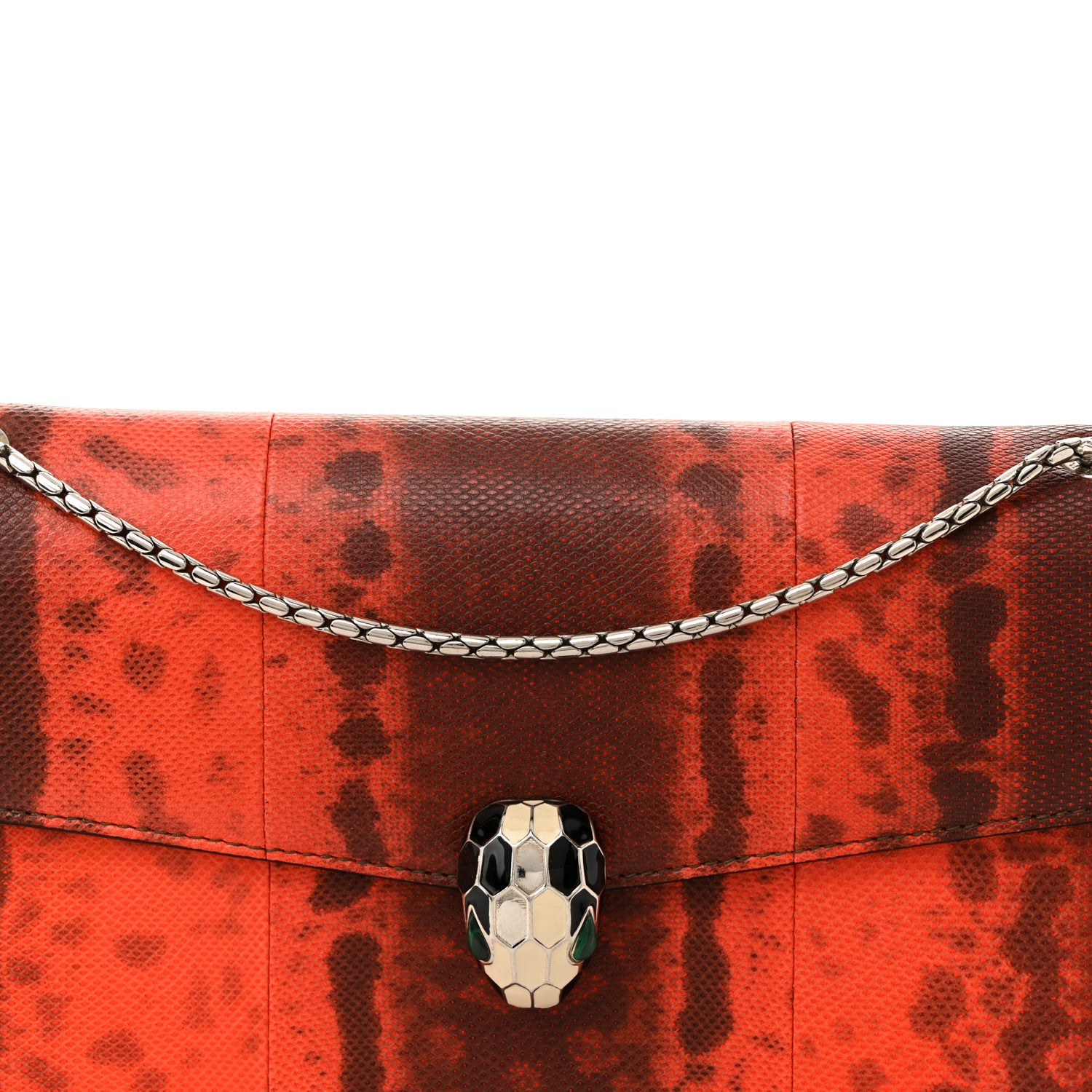 Bulgari Karung Serpenti Forever Large Shoulder Bag Red 14 of 29