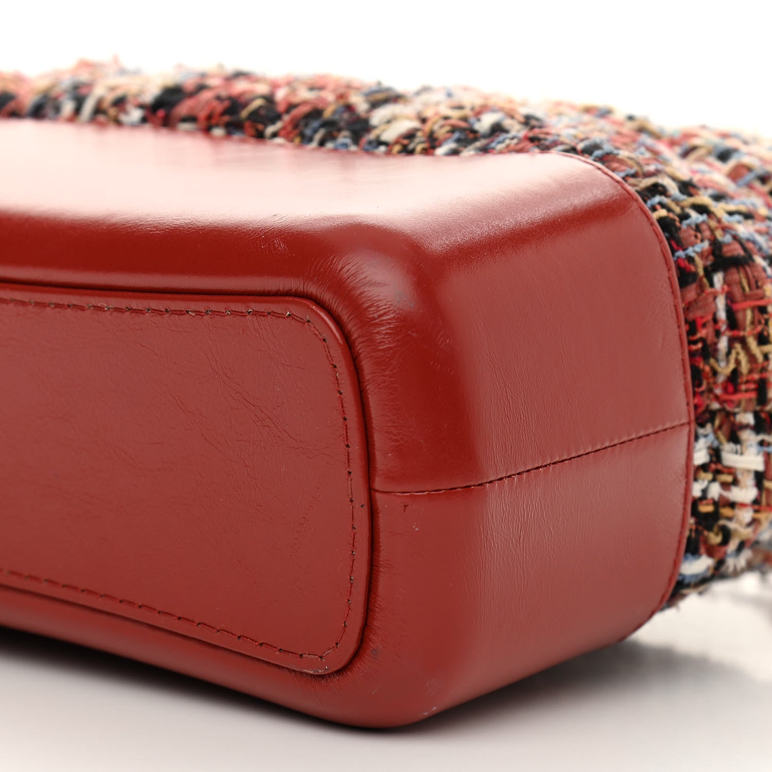 Chanel Tweed Calfskin Medium Gabrielle Hobo Red 10 of 10