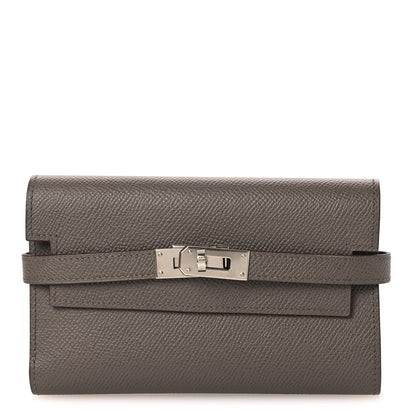 Hermes Epsom Medium Kelly Wallet Gris Asphalte 1 of 9