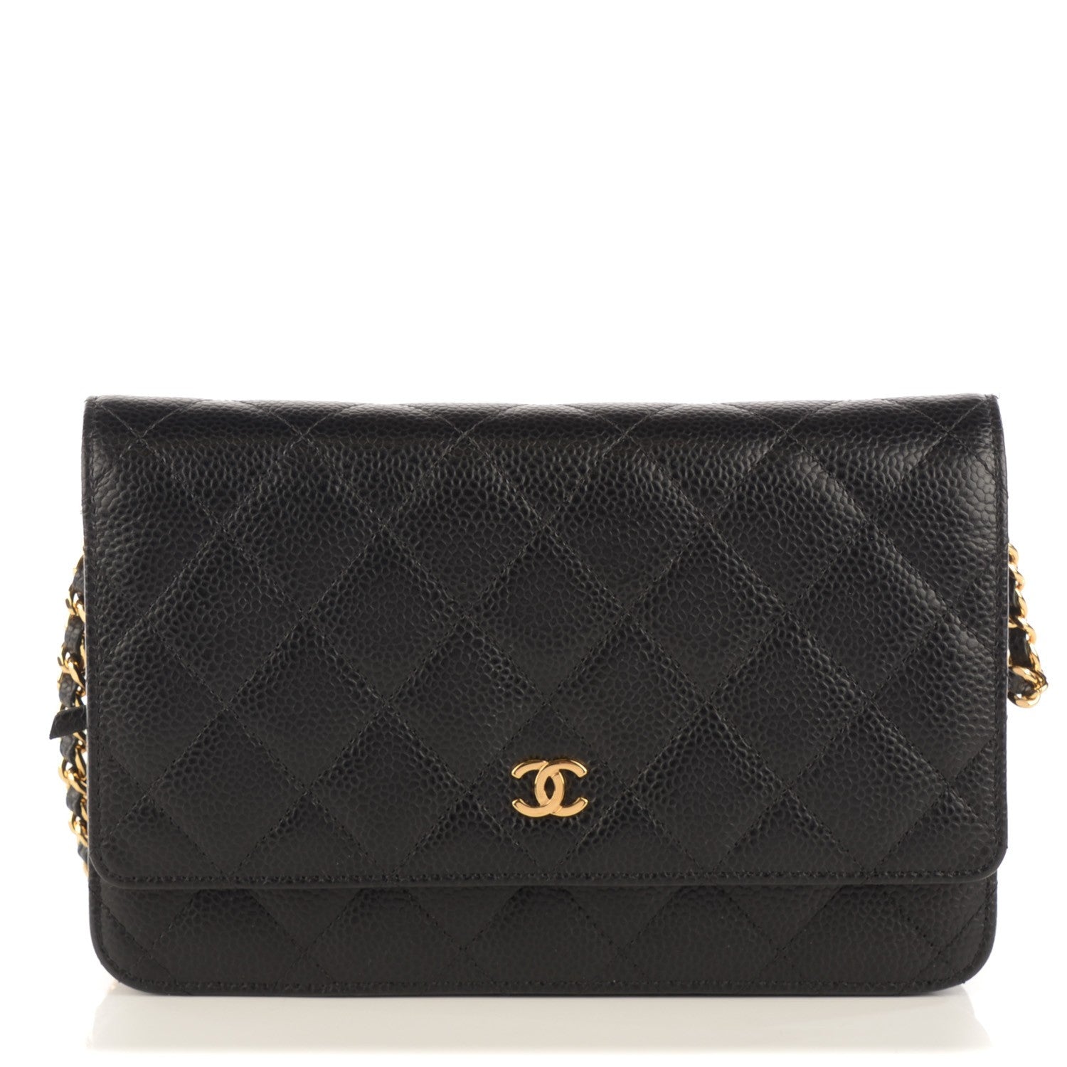 Chanel Caviar Quilted Wallet On Chain WOC Black 1 of 8