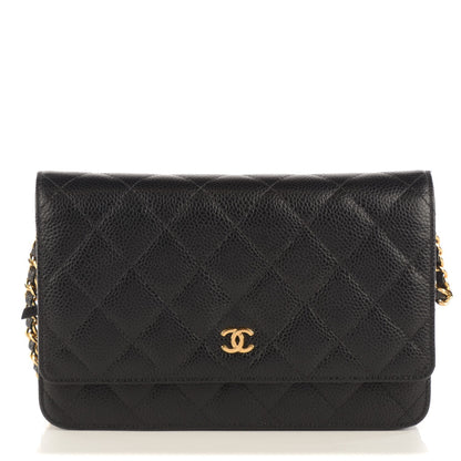 Chanel Caviar Quilted Wallet On Chain WOC Black 1 of 8