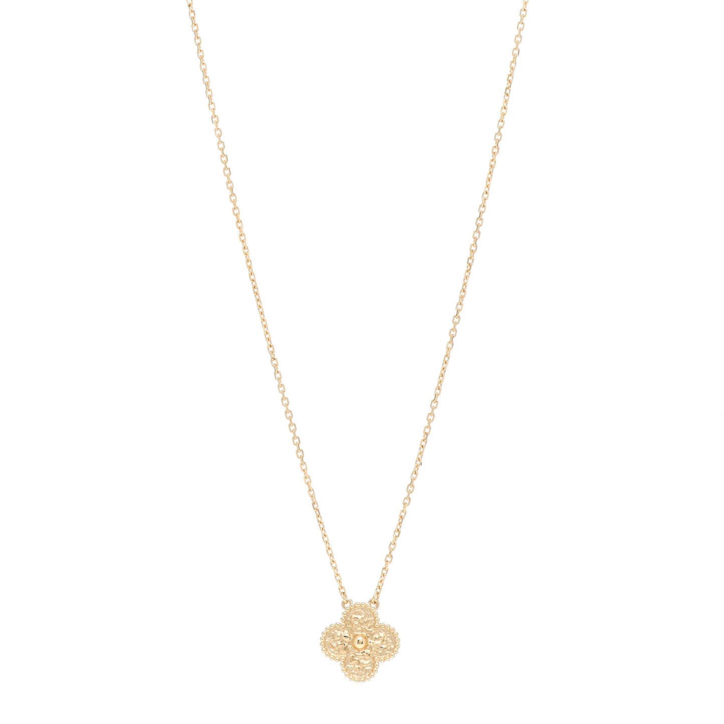 18K Yellow Gold Vintage Alhambra Pendant Necklace