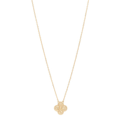 Van Cleef & Arpels 18K Yellow Gold Vintage Alhambra Pendant Necklace 1 of 5