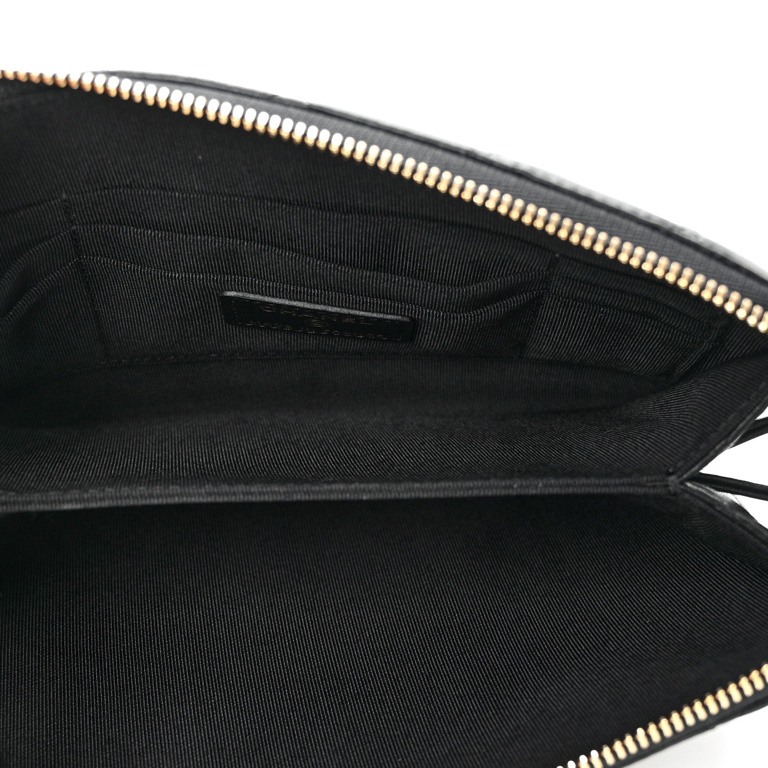 Chanel Lambskin Coco Charms Quilted Pouch Bag Black 5 of 7